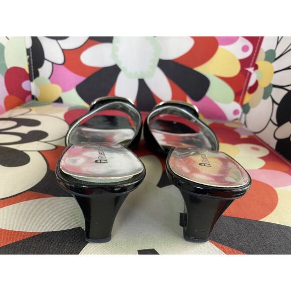 ETIENNE AIGNER Slip On Wedge Heels Nova Women’s Shoes Open Toe 9-9.5 - Picture 4 of 7